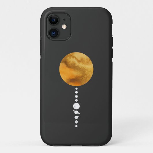Minimale zonnesysteem Case-Mate iPhone case (Achterkant)