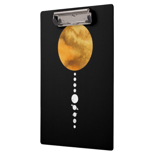 Minimale zonnesysteem klembord (Links)