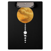 Minimale zonnesysteem klembord (Voorkant)