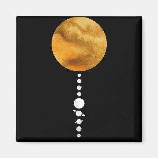 Minimale zonnesysteem magneet (Voorkant)