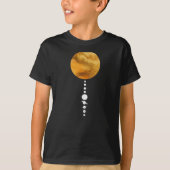 Minimale zonnesysteem t-shirt (Voorkant)