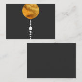 Minimale zonnesysteem visitekaartje (Voorkant / Achterkant)