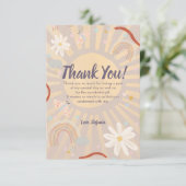 Minimale zonroze verjaardag Dank u wel! Kaart (Staand voorkant)