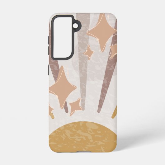 Minimale zonsopgang samsung galaxy hoesje (Achterkant)