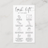 Minimale zoutoplossing: Eyelash Lift & Tint After Visitekaartje (Voorkant)