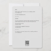 Minimale zwart gebladerte omtrek alles-in-één brui kaart (Achterkant)