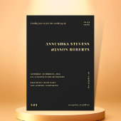 Minimale zwart & goud geometrische vervaagde foto  kaart