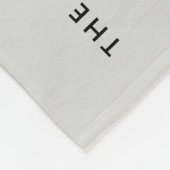 Minimale zwart-wit 6 foto collage familienamen fleece deken (Hoek)