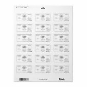 Minimale zwart-wit Add Logo Product Label (Full Sheet)