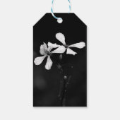 Minimale zwart-wit bloemen cadeaulabel (Achterkant)