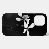 Minimale zwart-wit bloemen Case-Mate iPhone case (Achterkant (horizontaal))