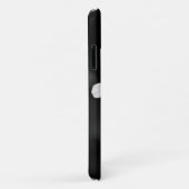 Minimale zwart-wit bloemen Case-Mate iPhone case (Achterkant/rechts)