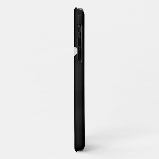 Minimale zwart-wit bloemen Case-Mate iPhone case (Achterkant/links)