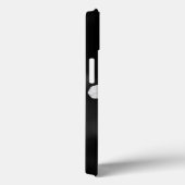 Minimale zwart-wit bloemen Case-Mate iPhone case (Achterkant / Rechts)