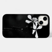 Minimale zwart-wit bloemen Case-Mate iPhone case (Achterkant (horizontaal))