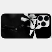 Minimale zwart-wit bloemen Case-Mate iPhone case (Achterkant (horizontaal))