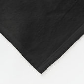 Minimale zwart-wit bloemen fleece deken (Hoek)