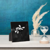Minimale zwart-wit bloemen fotoplaat (Insitu)