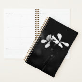Minimale zwart-wit bloemen planner (Display)