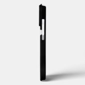 minimale zwart-wit bloemmotief Case-Mate iPhone case (Achterkant / Links)