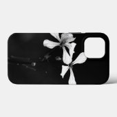 minimale zwart-wit bloemmotief Case-Mate iPhone case (Achterkant (horizontaal))