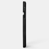 minimale zwart-wit bloemmotief Case-Mate iPhone case (Achterkant/links)