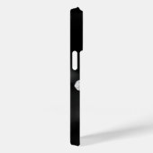 minimale zwart-wit bloemmotief Case-Mate iPhone case (Achterkant / Rechts)