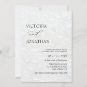 Minimale zwart-wit bruiloft kaart (Voorkant)