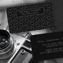 Minimale Zwart-Wit Camerapatroon Fotografie
