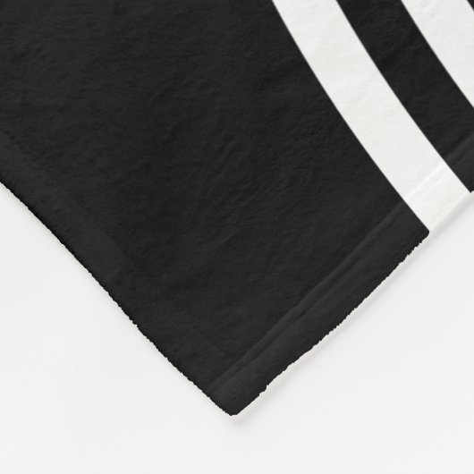 Minimale zwart-wit cirkel patroon fleece deken (Hoek)