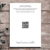 Minimale Zwart Wit Foto QR Code Sla de datum op Kaart