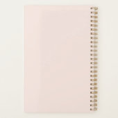 Minimale zwart-wit monogram modern script, Profess Planner (Achterkant)