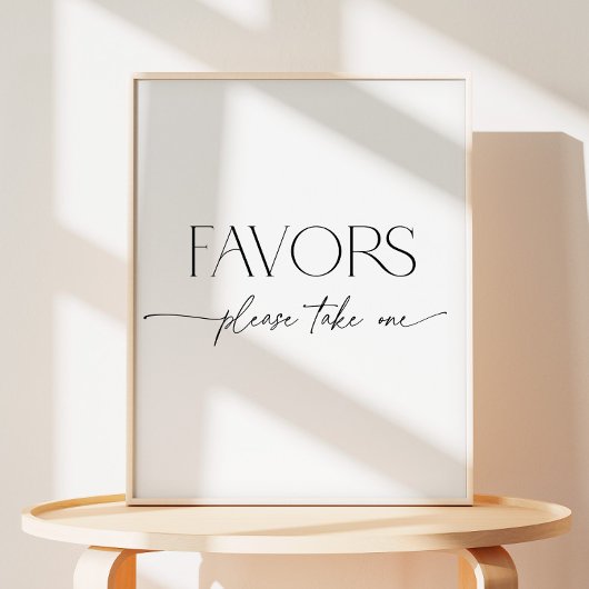 Minimale zwart-wit script Vrijgezellenfeest gunst Reclamebord Met Voetstuk