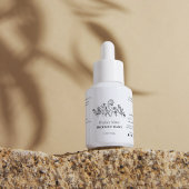 Minimale zwart-wit Wildflowers Product Label