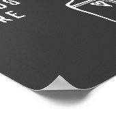 Minimale zwart-witkleuren: hier poster (Hoek)