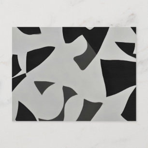 Minimale zwart-witkunst briefkaart