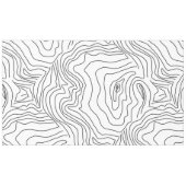 Minimale zwart-witlijnkunst Modern design Tafelkleed (Voorkant (Horizontaal))