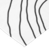 Minimale zwart-witlijnkunst Modern design Tafelkleed (Gekanteld)