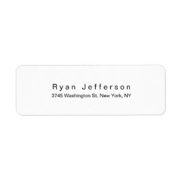 Minimale zwart-witmonitor etiket