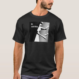 Minimale zwart-witrechtvaardigheid t-shirt