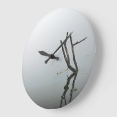 Minimale zwart-witte klok voor woonkamer (Hoek)