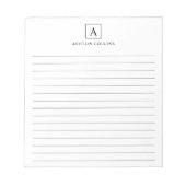 Minimale zwarte basislaptop notitieblok (Voorkant)