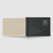 Minimale zwarte bleekroze elk jaar Jubileum Gastenboek (Volledig)