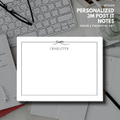 Minimale zwarte boog Aangepast na IT-notities Post-it® Notes