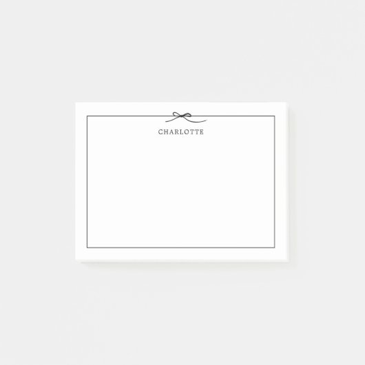 Minimale zwarte boog Aangepast na IT-notities Post-it® Notes (Voorkant)