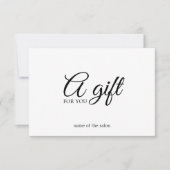 Minimale zwarte bruine elegante schoonheid (Voorkant)