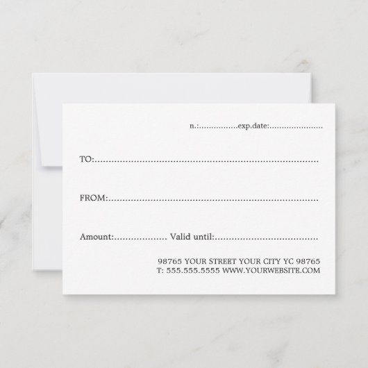 Minimale zwarte bruine elegante schoonheid (Achterkant)