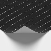 Minimale zwarte CONGRATULATIES Cadeaupapier (Hoek)