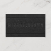 Minimale zwarte driver - oude moderne QR-code Visitekaartje (Voorkant)