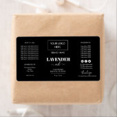 Minimale zwarte Dropper Fles Etiket Logo (Insitu)